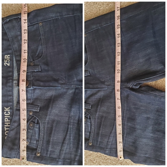 J. Crew Toothpick Mid Rise Dark Wash Jeans A20-10 - Picture 4 of 6